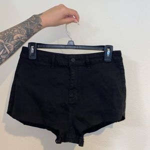 Kendall & Kylie Black Denim Shorts